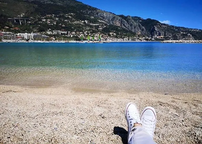 Appartement Le Victoria, 2p Moderne, Les Pieds Dans L'eau, Parking, Piscine Menton